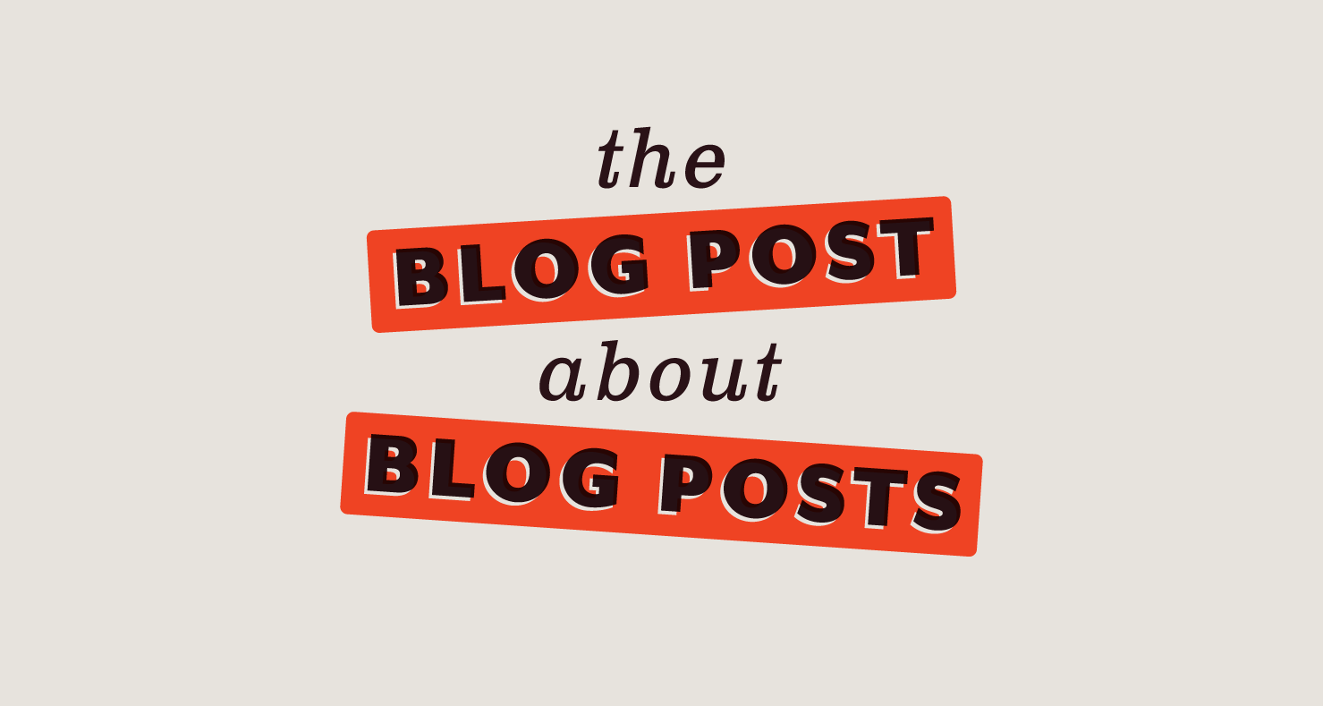The blog post about blog posts
